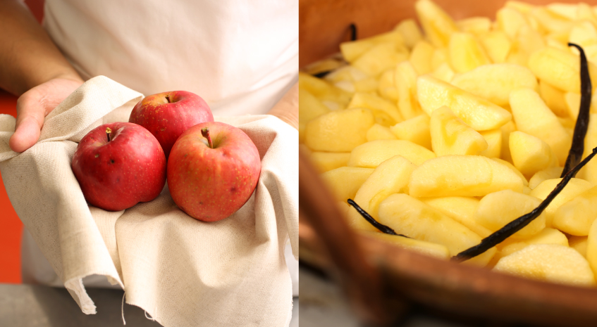 甘みと酸味のバランスが秀逸なおいしい果肉のりんご